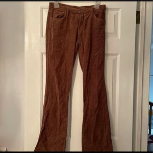 brown brandy melville john galt flare corduroy
